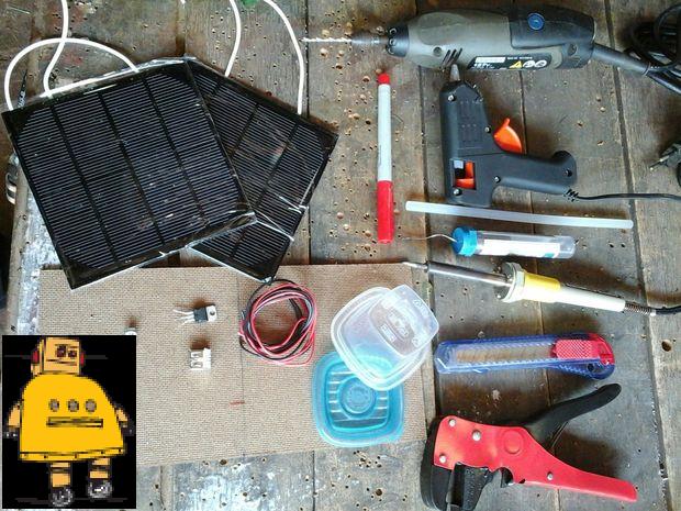 Carregador solar com saída USB