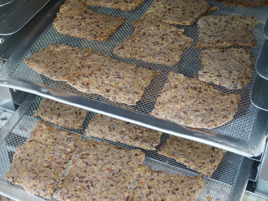 cracker de linhaça com tomate  alho e ervas #cracker #biscoito